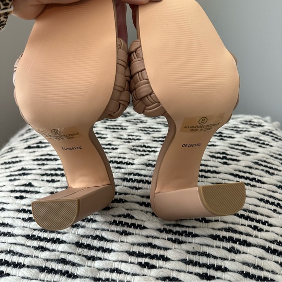 Forever 21 Nude Braided Strap Block Heels - Picture 7 of 7